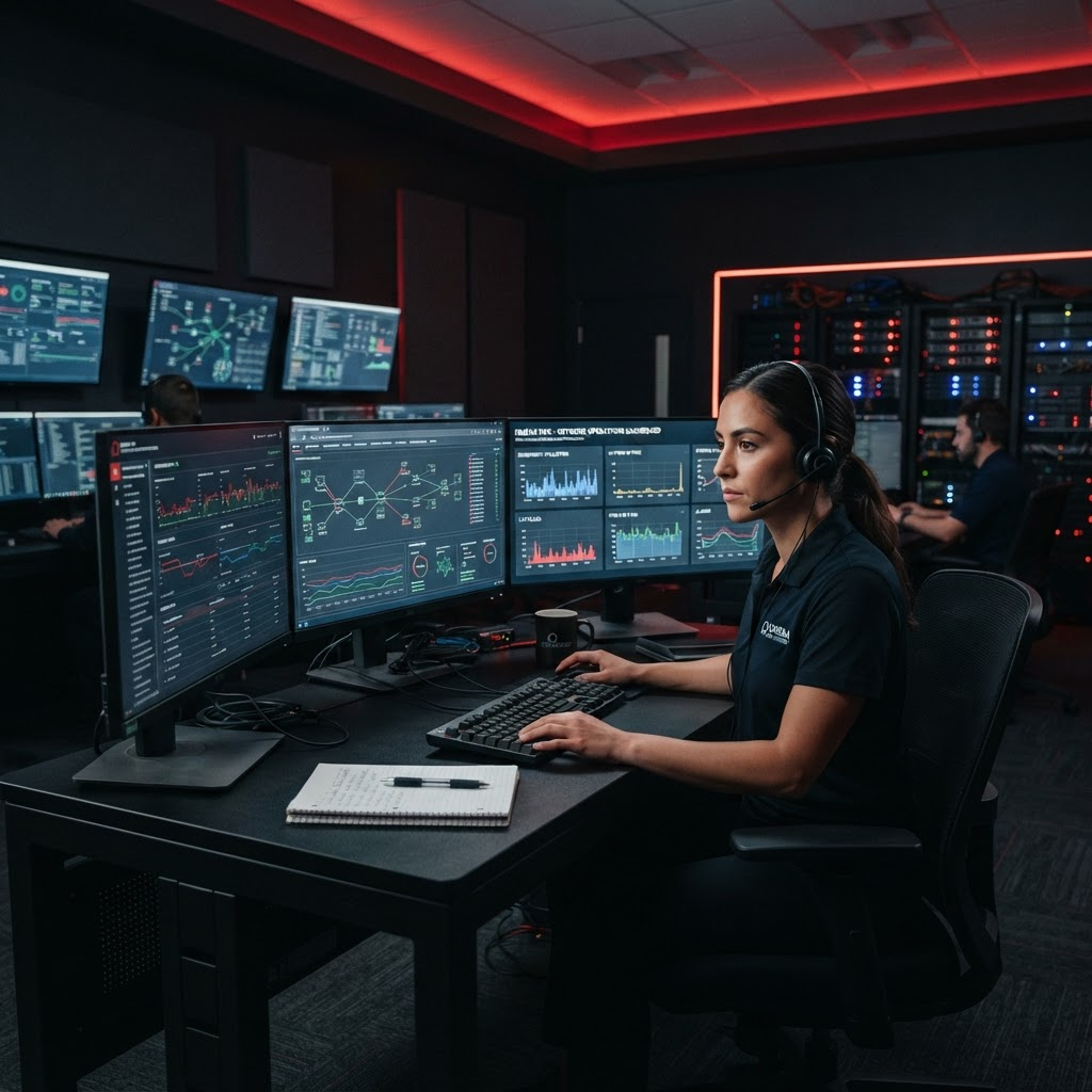 Central de monitoramento de TI da Matec Informática